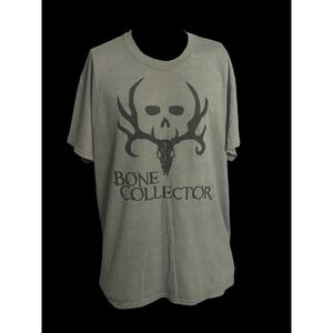 The Bone Collector T-shirt‎ Men's Size Large Green Short Sleeve